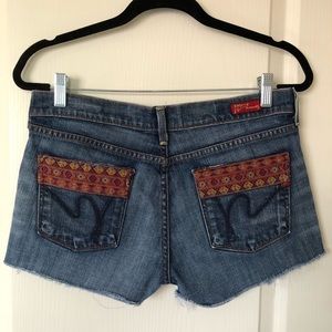 Citizens of Humanity Distressed Shorts, Size 27